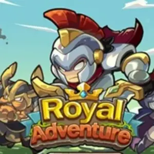 Mô tả ảnh: Hình ảnh gameplay của Royal Adventure với nhân vật chính đang chiến đấu với quái vật.