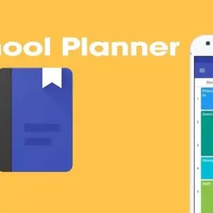 Mô tả ảnh: Giao diện chính của ứng dụng School Planner với lịch trình học tập được sắp xếp khoa học.