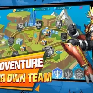 Mô tả hình ảnh: Giao diện chiến đấu trong game Selected Partners: Adventures với hình ảnh các quái vật đang chiến đấu.