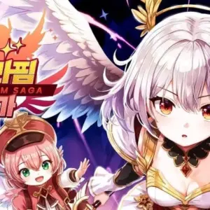 Mô tả hình ảnh: Hình ảnh giới thiệu game Seraphim Saga với nhân vật nữ chính