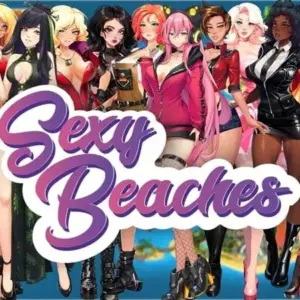 Mô tả hình ảnh: Giao diện game Sexy Beaches với hình ảnh một cô gái xinh đẹp trên bãi biển