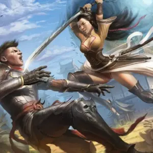 Mô tả ảnh: Hình ảnh giới thiệu game Shadow Fight 3 với nhân vật chính đang tung chiêu