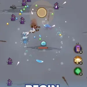 Mô tả hình ảnh: Giao diện game Slime Legends với nhân vật slime chính