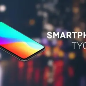 Mô tả hình ảnh: Giao diện game Smartphone Tycoon 2 với hình ảnh một chiếc điện thoại đang được thiết kế.