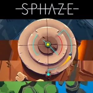 Mô tả hình ảnh: Giao diện game SPHAZE với robot và mê cung