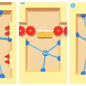 mô tả hình ảnh: Hình ảnh gameplay Spider Guy với nhân vật đang bám vào tường