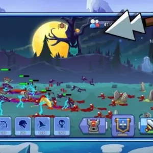 Mô tả hình ảnh về giao diện game Stickman Empire