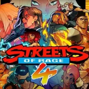 Mô tả ảnh: Hình ảnh giao diện game Streets of Rage 4 với nhân vật chính đang chiến đấu.