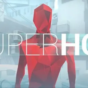 Mô tả hình ảnh: Giao diện game Super Hot Mobile với nhân vật chính đang ngắm bắn kẻ thù