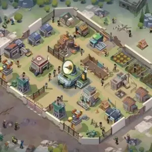Mô tả ảnh: Hình ảnh giao diện game Survivor Base với căn cứ được xây dựng kiên cố