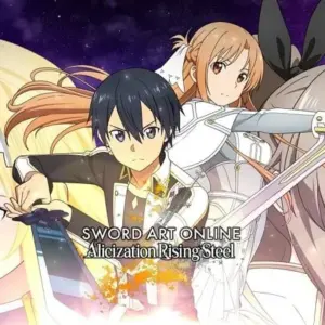 mô tả hình ảnh: Hình ảnh giới thiệu game Sword Art Online Alicization Rising Steel với nhân vật Kirito