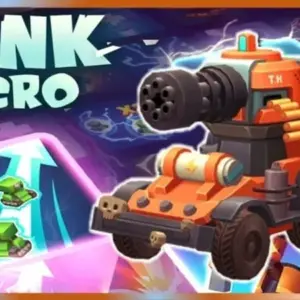 mô tả hình ảnh: Giao diện game Tank Hero với hình ảnh xe tăng chiến đấu