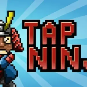 Mô tả hình ảnh: Giao diện game Tap Ninja với hình ảnh ninja cầm kiếm