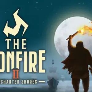 Mô tả hình ảnh: Giao diện game The Bonfire 2 với hình ảnh người dân đang làm việc.