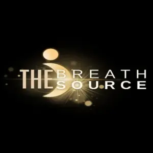 Mô tả hình ảnh: Giao diện ứng dụng The Breath Source với hình ảnh một người đang thực hiện bài tập hít thở.