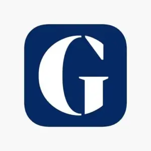 Mô tả hình ảnh: Giao diện chính của ứng dụng The Guardian trên điện thoại