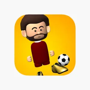 mô tả hình ảnh: Giao diện game The Real Juggle với nhân vật đang tâng bóng