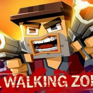 Mô tả ảnh: Hình ảnh gameplay của The Walking Zombie: Dead City với nhân vật chính đang bắn súng vào zombie.