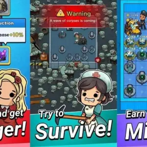 mô tả hình ảnh: Giao diện chính của game Town Survivor