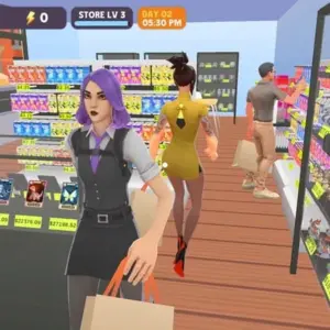 Mô tả hình ảnh về giao diện game Trading Card Store Simulator