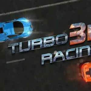Mô tả ảnh: Hình ảnh chiếc xe màu đỏ đang drift trên đường đua trong game Turbo Driving Racing 3D