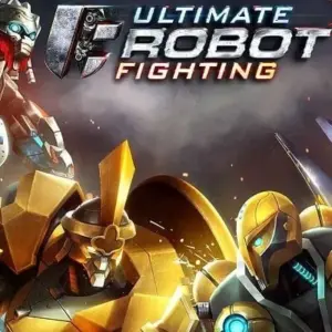 Mô tả hình ảnh: Giao diện game Ultimate Robot Fighting với hình ảnh robot chiến đấu