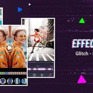 mô tả hình ảnh: Giao diện chính của ứng dụng Video Effects với các tùy chọn chỉnh sửa.