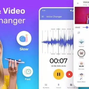 Mô tả ứng dụng Video Voice Changer + Effects