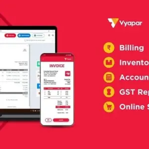 Mô tả ứng dụng Vyapar trên điện thoại