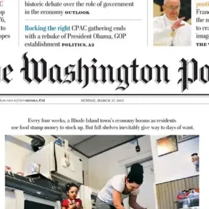 Mô tả ảnh: Giao diện ứng dụng Washington Post trên điện thoại