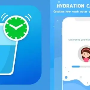Giao diện chính của ứng dụng Water Reminder