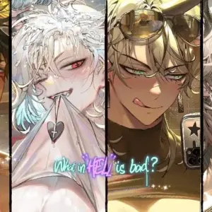 Mô tả hình ảnh: Hình ảnh quảng cáo game What in Hell is Bad? với nhân vật chính diện