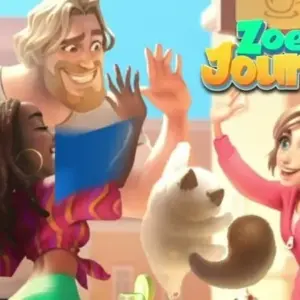 Mô tả hình ảnh: Hình ảnh giới thiệu game Zoey's Journey với nhân vật nữ chính Zoey