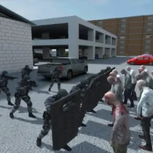 Mô tả hình ảnh về giao diện game Zombie Combat Simulator