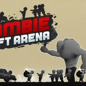 Mô tả hình ảnh: Hình ảnh giao diện game Zombie Drift Arena với một chiếc xe đang drift giữa bầy zombie.