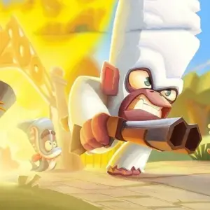Mô tả ảnh: Hình ảnh giao diện game Zooba với các nhân vật động vật.